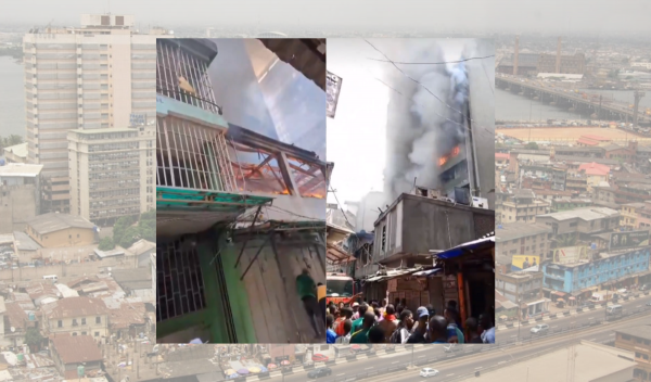 Fire Outbreak at Mandilas Building, Lagos Island