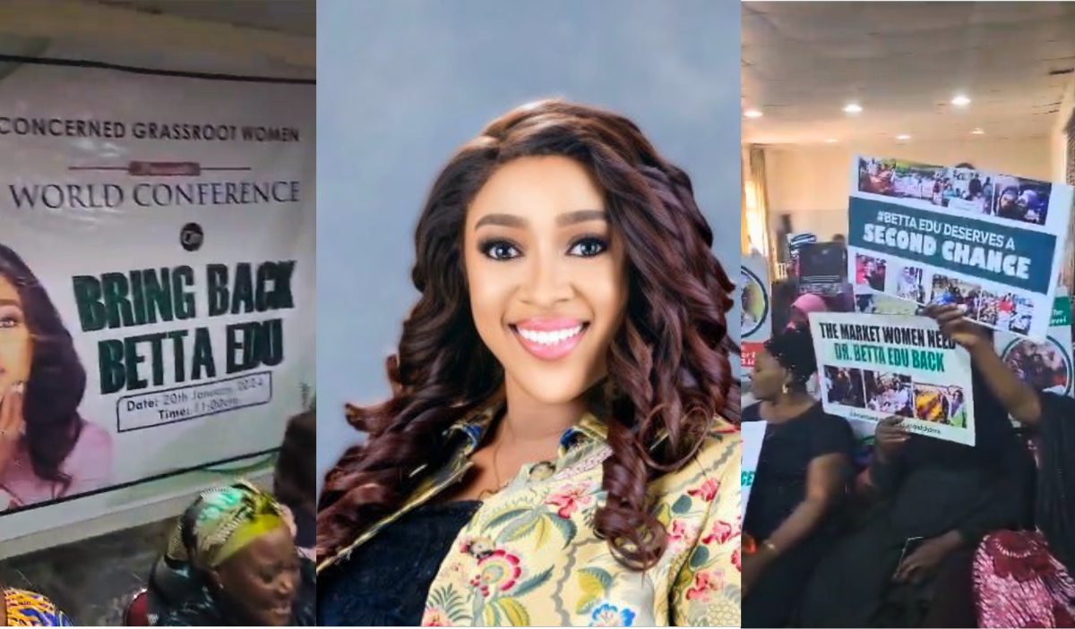Staged Protesters Urge Tinubu Reinstate Betta Edu over Embezzlement