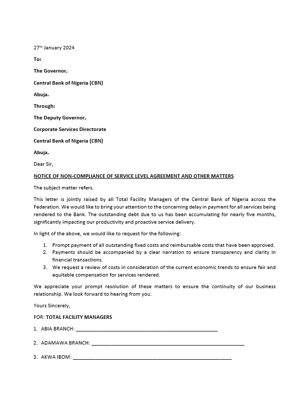 TFM Signed Petition
