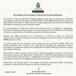 press statement